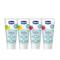 【Chicco 官方直營】兒童木醣醇含氟牙膏50ML-4入組