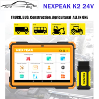 NEXPEAK K2 24V Heavy Truck Diagnostic Tool Bluetooth All System OBD2 Code Reader DPF Oil EPB Reset OBD 2 Diesel Trucks Scanner