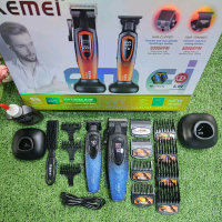 >> KM8552 ความแรง 9000 รอบ ชุดครบเซ็ตตัดผม+กันขอบ+แกะลาย มีแท่นชาร์จ<< #ตัดผมเอง#ตัดผมชาย#ปัตตาเลี่ย