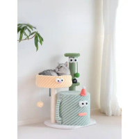 Cat Climbing Frame Nest Tree Integrated Small Scratching Post Scratching Board Cat Supplies Does Not Cover an Area