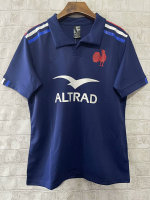 2025 Rugby Jersey France home football jersey mens short sleeve sports shirt