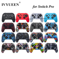 IVYUEEN Anti-slip Silicone Skin Cover for Nintend Switch NS Pro Controller Protective Case Analog Stick Caps for Nintendo Switch