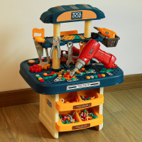 兒童維修工具箱玩具擰螺絲拼裝組裝維修臺電鉆男孩開發智力3到6歲