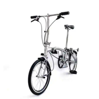 Super Light Foldable Adult Bicycle Best Lightweight Commuter Cycling 20 Inch 11 Speed Titanium Alloy Trifold Folding Bike