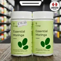 Essential Moringa Extract 550mg - 45 Capsules Superfood Asi Booster Daun Kelor Herbilogy