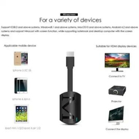 CoolBuild AnyCast Miracast HDMI Dongle WiFi 1080p G4 - Transfer Layar ke TV, Sensasi STB Android IH 