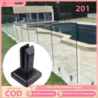 Spigot Kaca Bracket Spigot Penjepit Kaca 160mm Stainless Black Matte Glass Clip