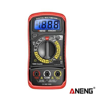 Aneng AN8204 Digital Multitester Voltage Tester hFE Triode LCD Backlight Bazzer Original