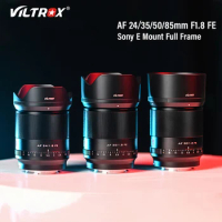 VILTROX 24mm 35mm 50mm 85mm F1.8 Auto Focus Full Frame Camera Lens Prime Large Aperture Portrait FE for Sony E Mount A7 Lens