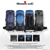 Tas Gunung / Carrier Geiser 60 Liter Arei Outdoorgear 39428