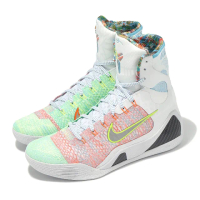 【NIKE 耐吉】籃球鞋 Kobe IX Elite High Protro 男鞋 白 橘 綠 高筒 復刻 針織鞋面(FZ7335-101)