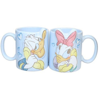【震撼精品百貨】Donald_唐老鴨~日本Disney迪士尼 唐老鴨黛西陶瓷對杯組300ml(藍電話款)*27157