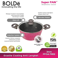 Casserole 24cm Original BOLDe BLACK PINK DOUBLE COATING