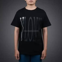 VLONE STAPLE CLASSIC REFLECTIVE BLACK TEE L
