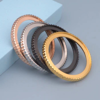 41mm Bezel Double Gear Ring Watch Case Rims Steel Ring Compatible Seiko Watch SKX007 SKX009 SKX011 SRPD Stainless Steel Bezel