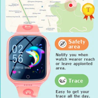New 2021 Children Smart Watch Kids GPS 4G IP67 Waterproof Smartwatch Pedometer remote monitor gps watch SOS Call Kids Safe Watch