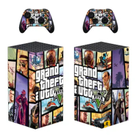 Grand Theft Auto GTA Skin Sticker Decal Cover for Xbox Series X Console and 2 Controllers Xbox Series X Skin Sticker Vinyl