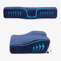 Latex Pillow Shaped Ergonomic Cervical Pillow Sleeping Beding Pillows Comfortable Neck Protection Butterfly Memory Foam Pillow