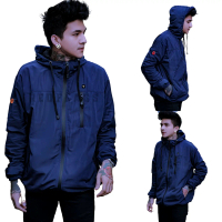Jaket Pria Parasut Wp Red Flags Original Lokal Jaket Hoodie Pria Waterproof