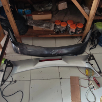 Wing Spoiler Mitsubishi Galant VR4 PNP HIU  Warna Hitam Glossy ABS