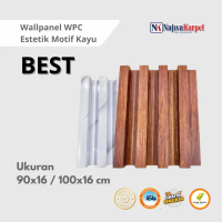 WPC Wallpanel BEST 3D Kayu Dinding Interior - Wood Panel Anti Air Ukuran 100 x 16,8 x 2,4 CM