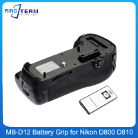 Battery Grip MB-D12H for Nikon D810 D800 D800E D810A Camera Grip MB-D12 Work with EN-EL15 or AA Battery Remote Control