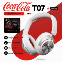 หูฟังครอบหู Coca-Cola T07 ANC ลดเสียงรบกวน 40มม.ไดรเวอร์ ใช้งานได้ 100ชม. Bluetooth 5.4 ไมค์คมชัด พร