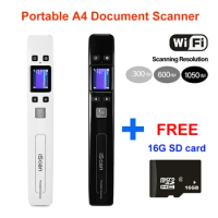 Photo Scanner Portable iScan A4 WIFI 1050 USB Book Scanner Handheld Document Image Scanner