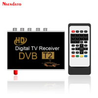 Digital Car DVB-T2 dvbt2 TV Receiver Mobile DVB T2 Car TV Tuner With Antenna DVB T2 TV Tuners Stick Mpeg4 For Russia Europe