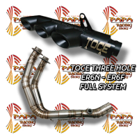 Knalpot TOCE Lubang 3 Full system ER6N ER6F