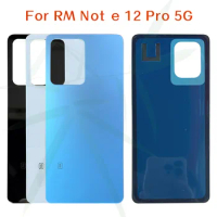For Xm Rm Note 12 Pro 5G battery cover Back glass Cover Replacement Rear Housing Cover For Rm Note 12 pro With Lens