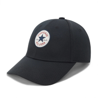 【CONVERSE】棒球帽 Tipoff Baseball Cap 男女款 黑 基本款 鴨舌帽 老帽 帽子 框威(10022135A01)