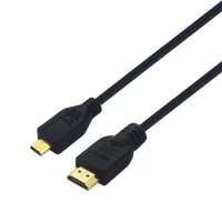 1Pcs Micro HDMI-compatible to HDMI-compatible Cable Full HD 4K 15cm Copper 10.2Gbps 340MHZ Bandwidth for RPi 4