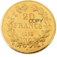 France 20 France 1832A Gold Plated Copy Decorative Coin
