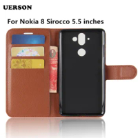 For Nokia 8 Sirocco Case Flip Luxury Leather Phone Case Capas For Nokia 8 Sirocco Nokia8 Sirocco TA-1042 TA-1005 Case Back Cover