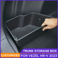 Rear Trunk Side Storage Box For Honda VEZEL HRV 2022 2023 Inner Trunk Storage Box Cover For Honda HR-V VEZEL CAR ACCESSORIES