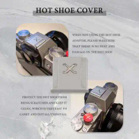 Suitable for Fuji X-T4 X-T3 X-T2 X-T30 X-T20 X-E3 X-E2 X-PRO3 X-PRO2 X30 X10 Hot Shoe Embedded Flash Hot Shoe Silver