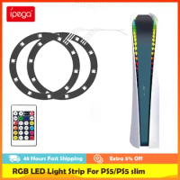 Ipega Light Strip RGB LED Light Color Light Effect Decal LED Light RGB Led Strip Light Compatible For PS5/PS5 Slim Game Console