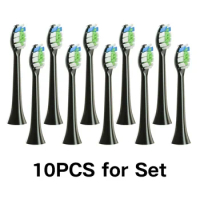 10PCS Replacement Toothbrush Head for Philips HX3/HX6/HX8/HX9 Series Universal Sonic Electric Toothbrush