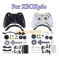 10sets For XBOX 360 Wireless Controller Full Case Gamepad Shell Cover with Buttons Analog Bumper for XBOX360 Game Accessory