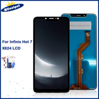 6.2"For Infinix X624 LCD Display Touch Screen Digitizer Assembly Replacement For Infinix Hot 7 X624 LCD Screen
