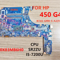 DA0X83MB6H0 Is Suitable For HP 450 G4 Laptop Motherboard With i3 i5 i7-7th CPU and GPU Test Shipment