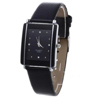 Quartz Wrist Watch Fashion Women's Men's Watches Sport Rhinestone Dial Faux Leather Band Quartz Wrist Watch 5LFC 6T5U