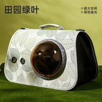 寵物便攜太空包外帶貓包手提可折疊單肩包透氣背囊卡通貓咪狗包包