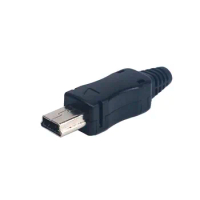 10/30 pcs Mini USB Male 5Pin With Sheath Connectors Plastic Shell USB Connector Jack Tail Plug Mini Sockect Terminals mp3/4/5