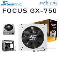 Seasonic FOCUS GX-750 Power Supply Support Intel AMD CPU 750W 20+4pin 10xsata 100-240V 750W PC Desktop Gaming Power Supply New