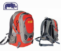 【H.Y SPORT】犀牛RHINO Energy G026 26升透氣網架/登山/單車背包 (可放水袋)附雨套 紅色