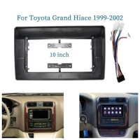 10 Inch Car Frame Fascia Adapter For Toyota Grand Hiace 1999-2002 Android Radio Dash Fitting Panel Kit