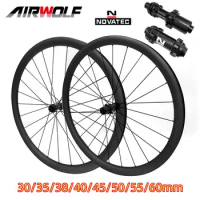 Carbon Road Bike Wheelset 700C Disc Brake Carbon Rim Center Lock Or 6-blot Tubuless Clincher Wheels UD 24h Carbon Wheels