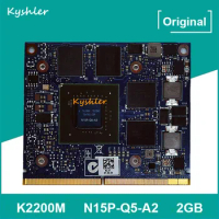 Original K2200M K2200 GDDR5 2GB Video Graphics Card N15P-Q5-A2 For Dell M6700 M6800 HP ZBook15 G1 G2 8570W 8770W